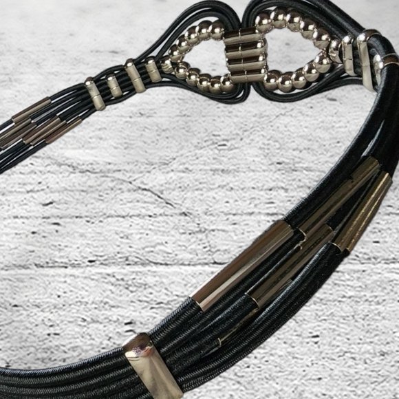 THE LIMITED Elastic Cord Metal Beads 33" - Picture 4 of 7